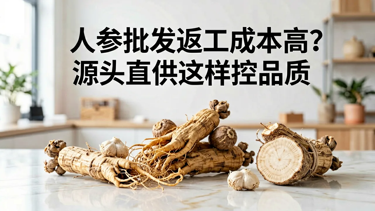 人参批发返工成本高?源头直供这样控品质